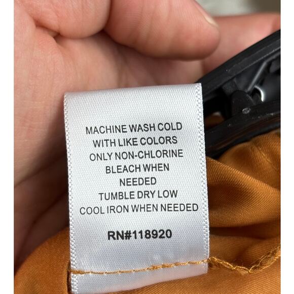 Lucy Paris Women’s XS tan gold Flat Front Celine Wide-Leg Silky Pull-On Pant NEW - Picture 7 of 8